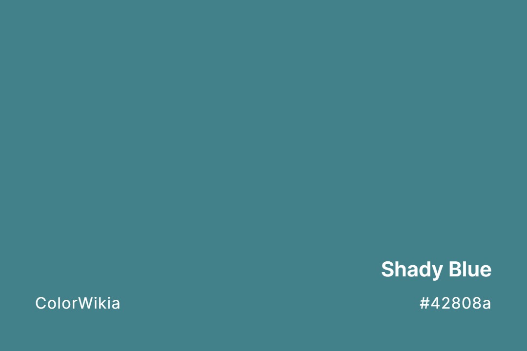 Shady Blue Color – #42808a: Codes and Complete Breakdown