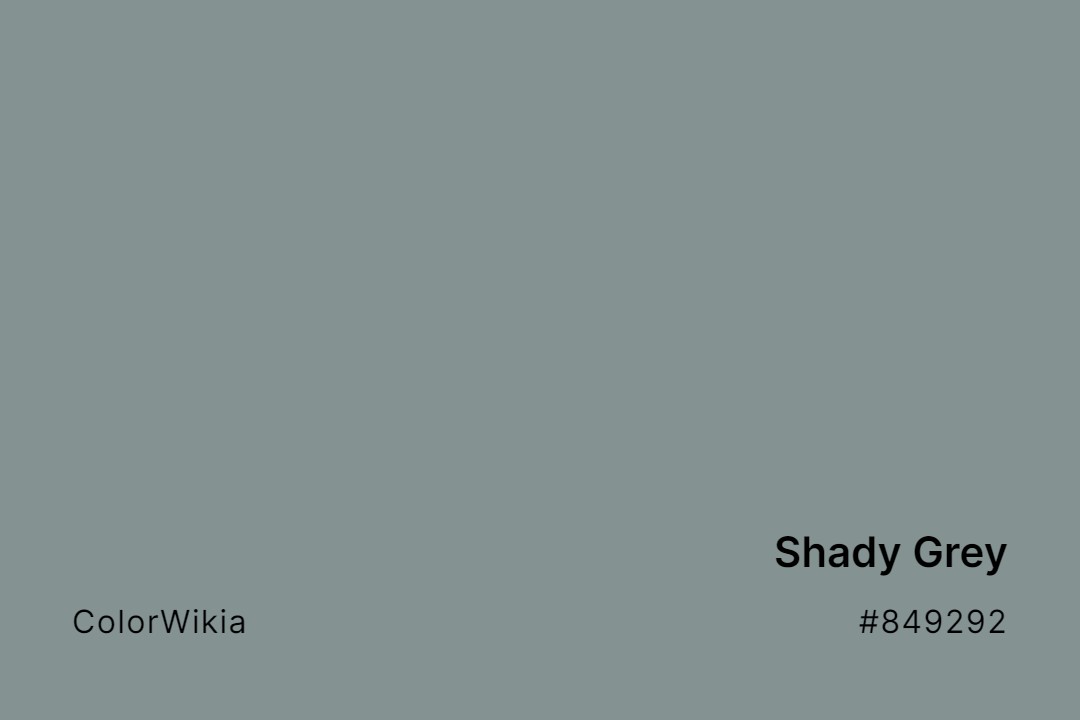 Shady Grey Color – #849292: Codes and Complete Breakdown