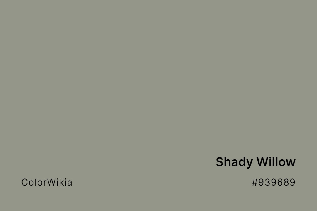 Shady Willow Color – #939689: Codes and Complete Breakdown