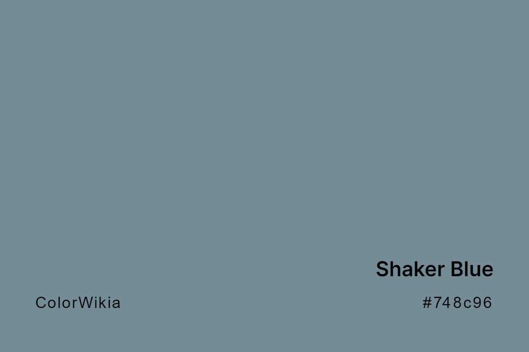 Shaker Blue Color – #748c96: Codes and Complete Breakdown