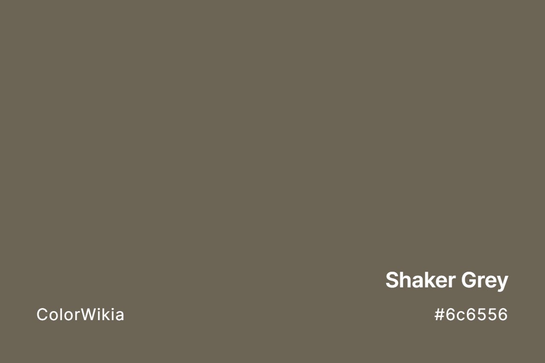 Shaker Grey Color – #6c6556: Codes and Complete Breakdown