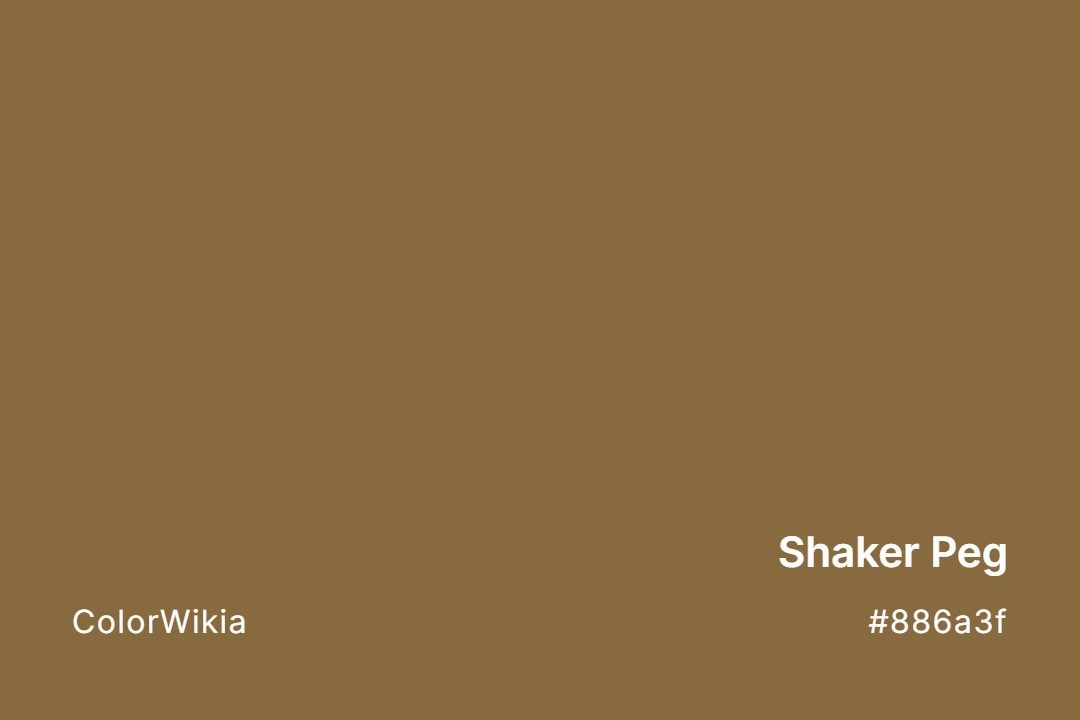 Shaker Peg Color – #886a3f: Codes and Complete Breakdown