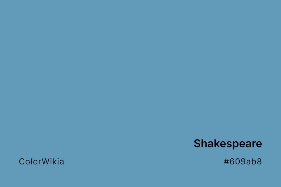 Shakespeare Color – #609ab8: Codes and Complete Breakdown