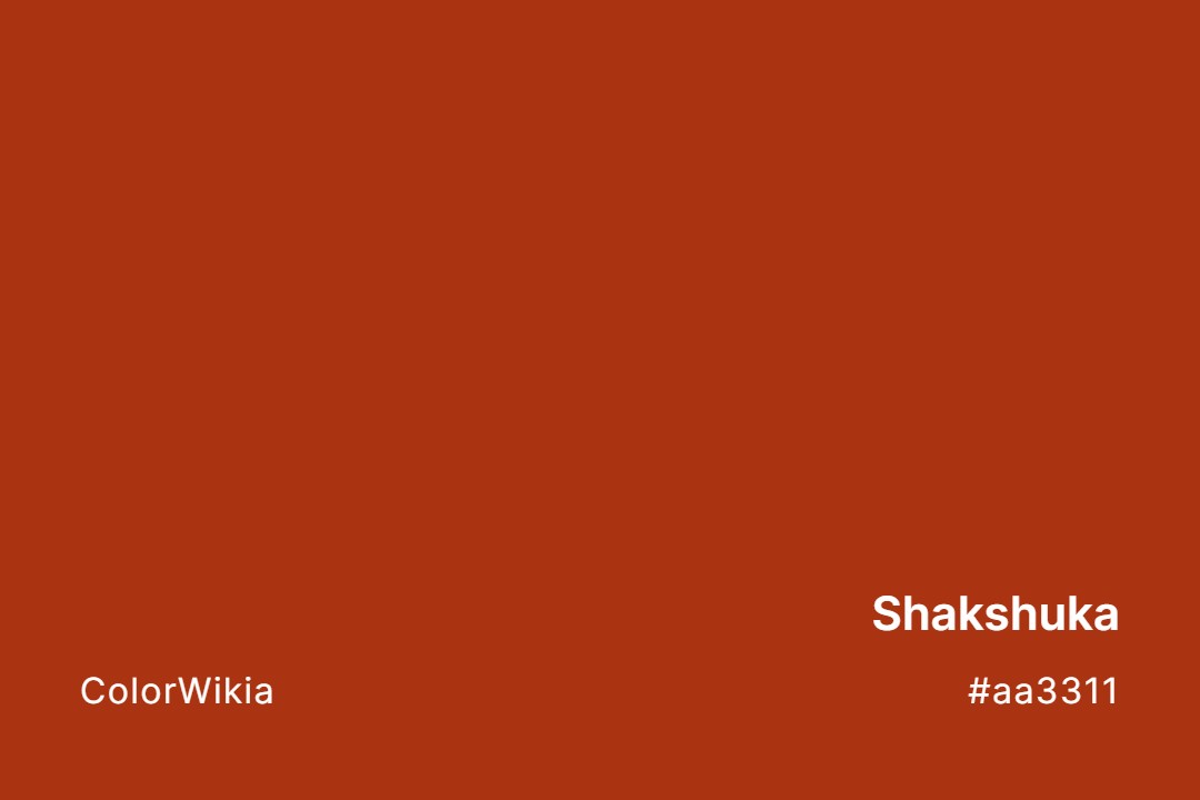 Shakshuka Color – #aa3311: Codes and Complete Breakdown