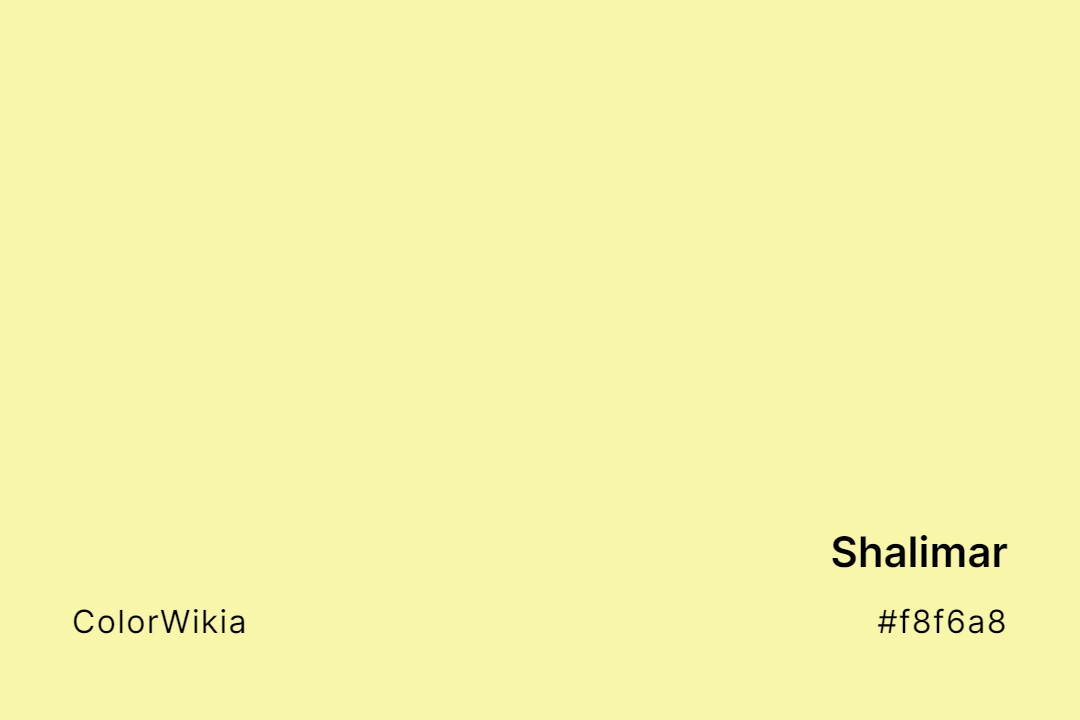 Shalimar Color – #f8f6a8: Codes and Complete Breakdown