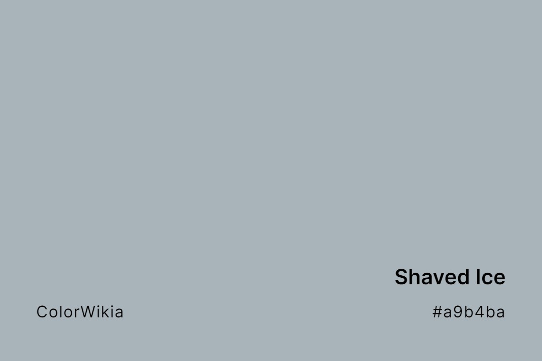 Shaved Ice Color – #a9b4ba: Codes and Complete Breakdown