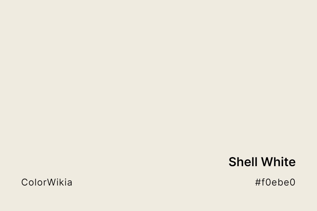 Shell White Color – #f0ebe0: Codes and Complete Breakdown