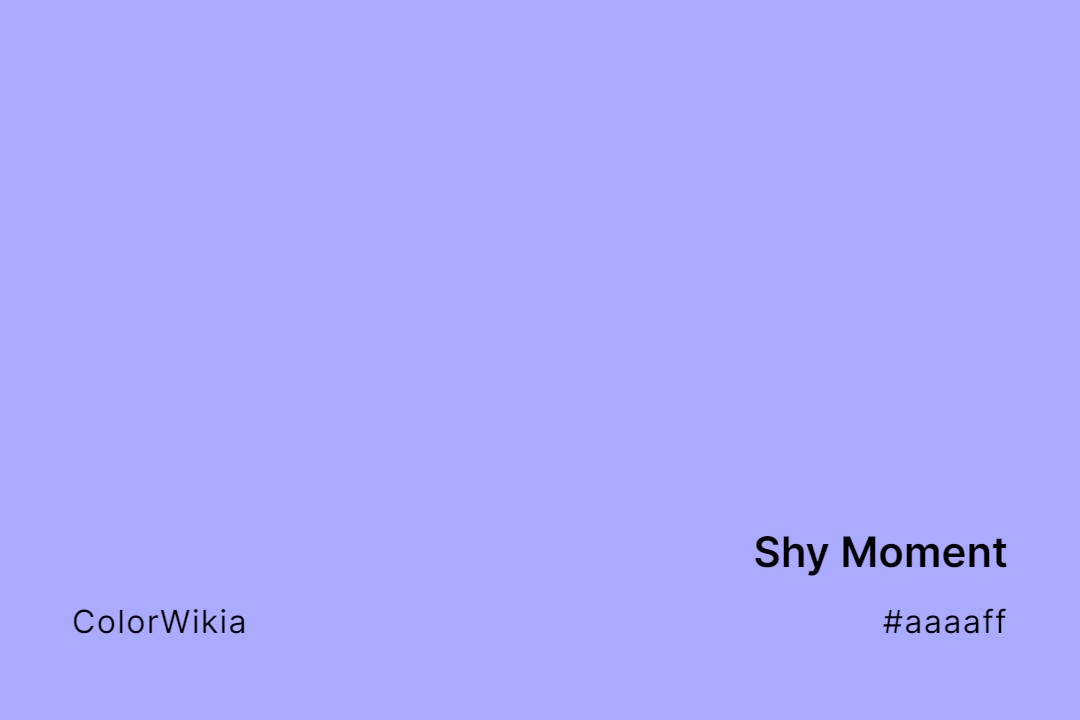 shy moment color aaaaff