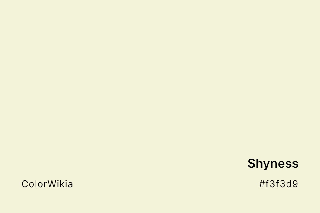 Shyness Color – #f3f3d9: Codes and Complete Breakdown
