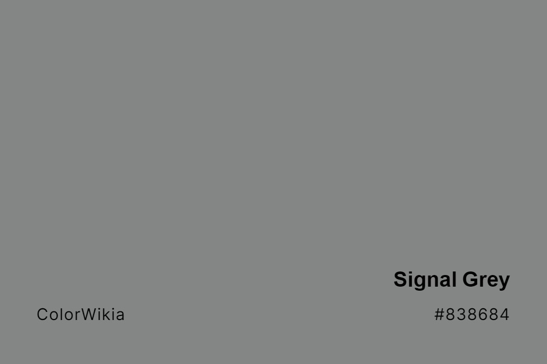 Signal Grey Color – #838684: Codes and Complete Breakdown