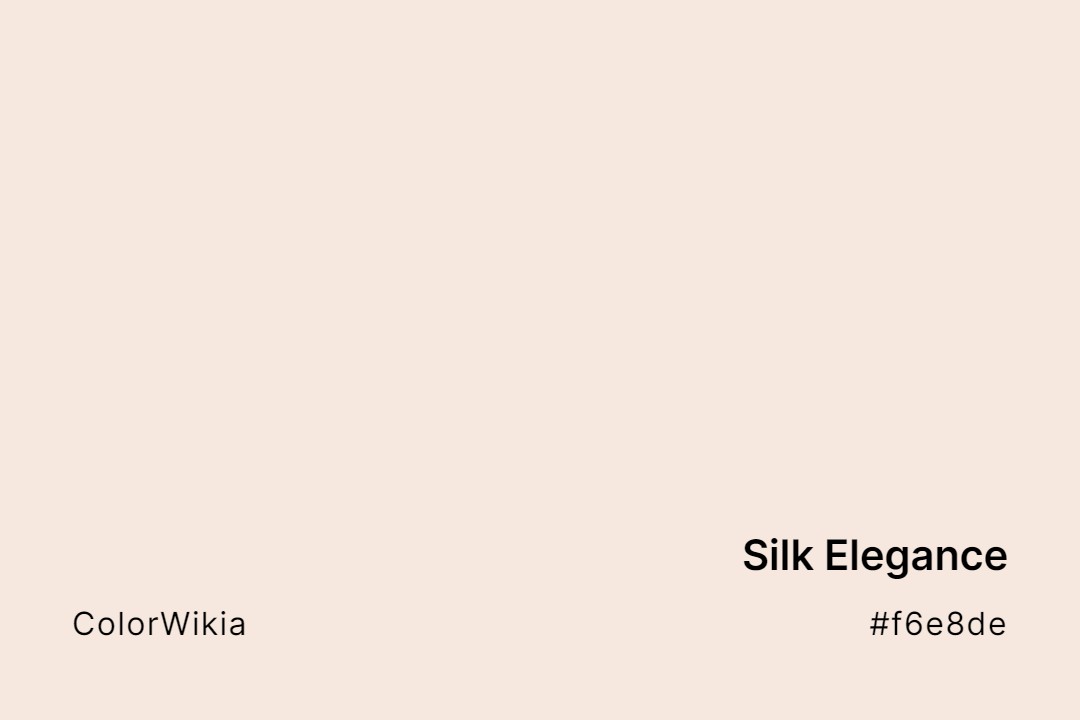 silk elegance color f6e8de