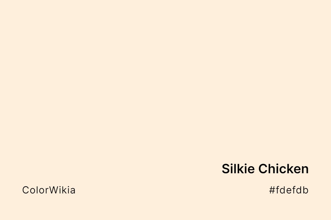 silkie chicken color fdefdb