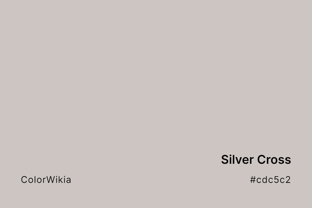 Silver Cross Color – #cdc5c2: Codes and Complete Breakdown