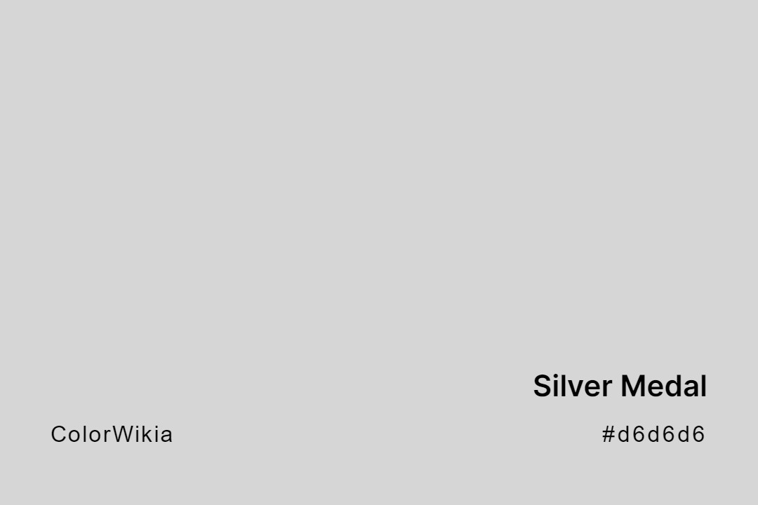 Silver Medal Color – #d6d6d6: Codes and Complete Breakdown