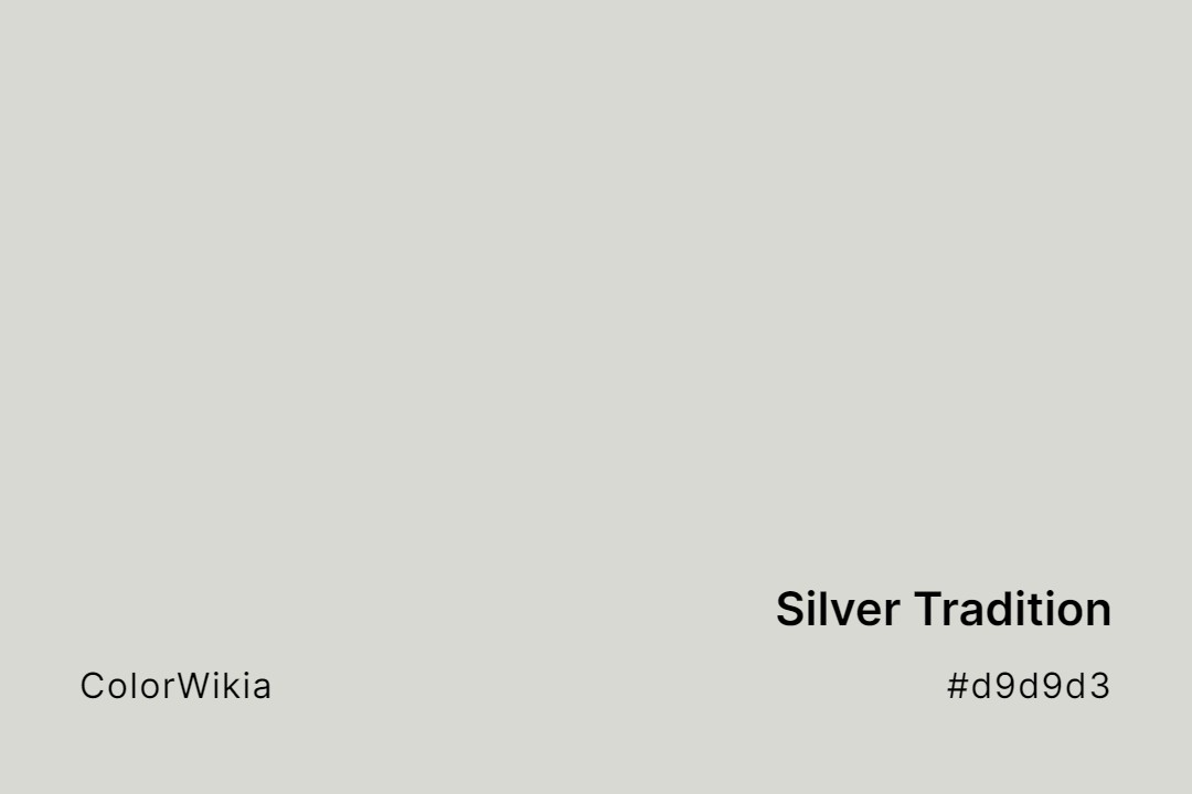 Silver Tradition Color – #d9d9d3: Codes and Complete Breakdown