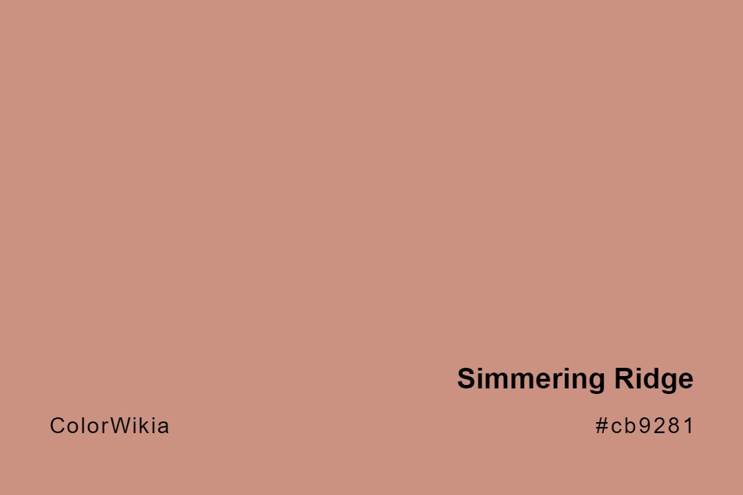 simmering ridge color cb9281