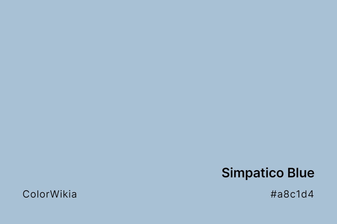 Simpatico Blue Color – #a8c1d4: Codes and Complete Breakdown