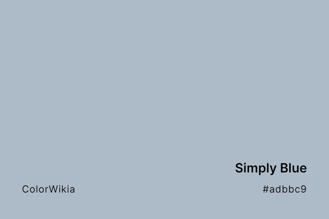 Simply Blue Color – #adbbc9: Codes and Complete Breakdown