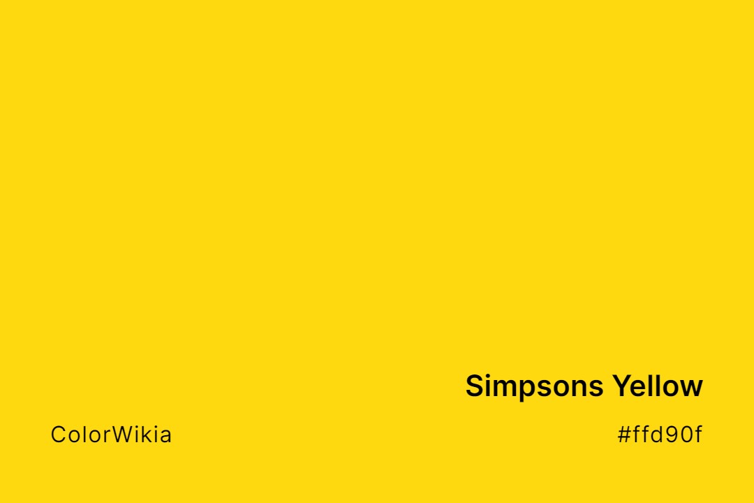 Simpsons Yellow Color – #ffd90f: Codes and Complete Breakdown