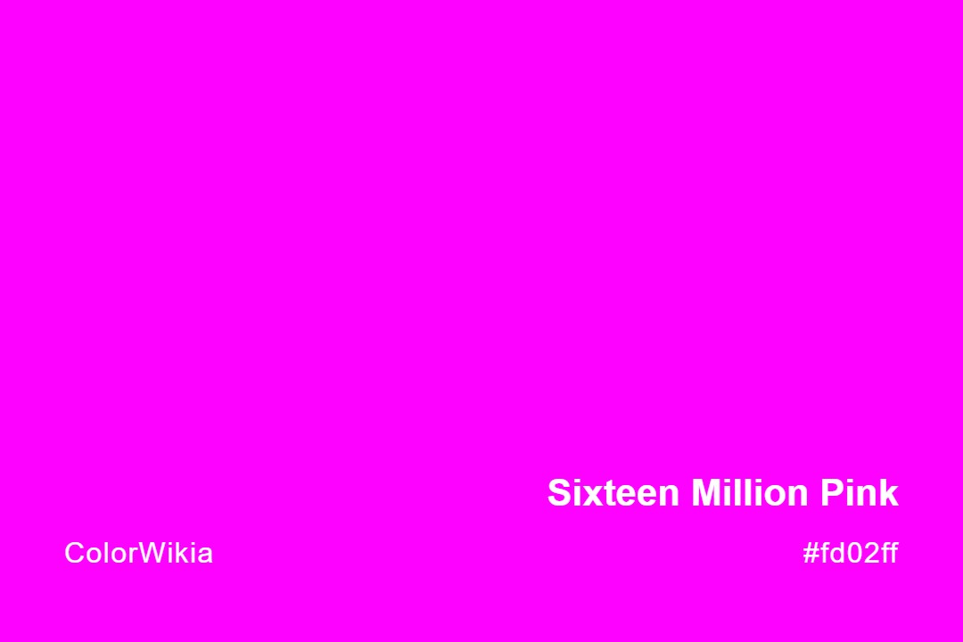 Sixteen Million Pink Color – #fd02ff: Codes and Complete Breakdown
