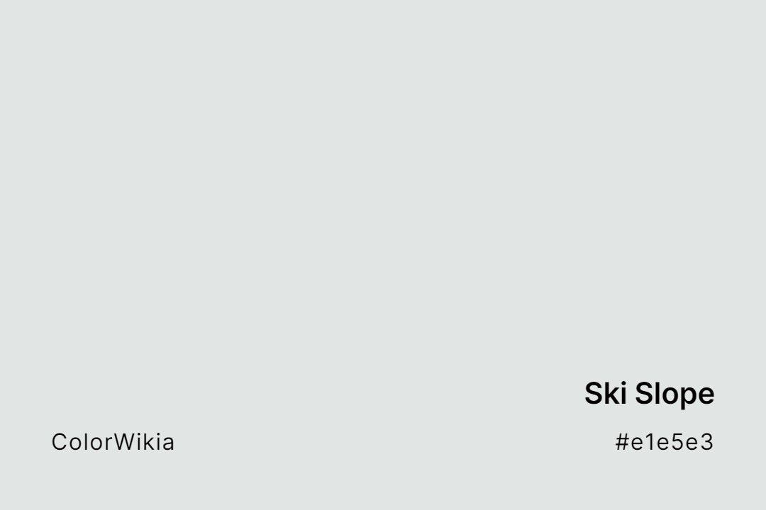 ski slope color e1e5e3