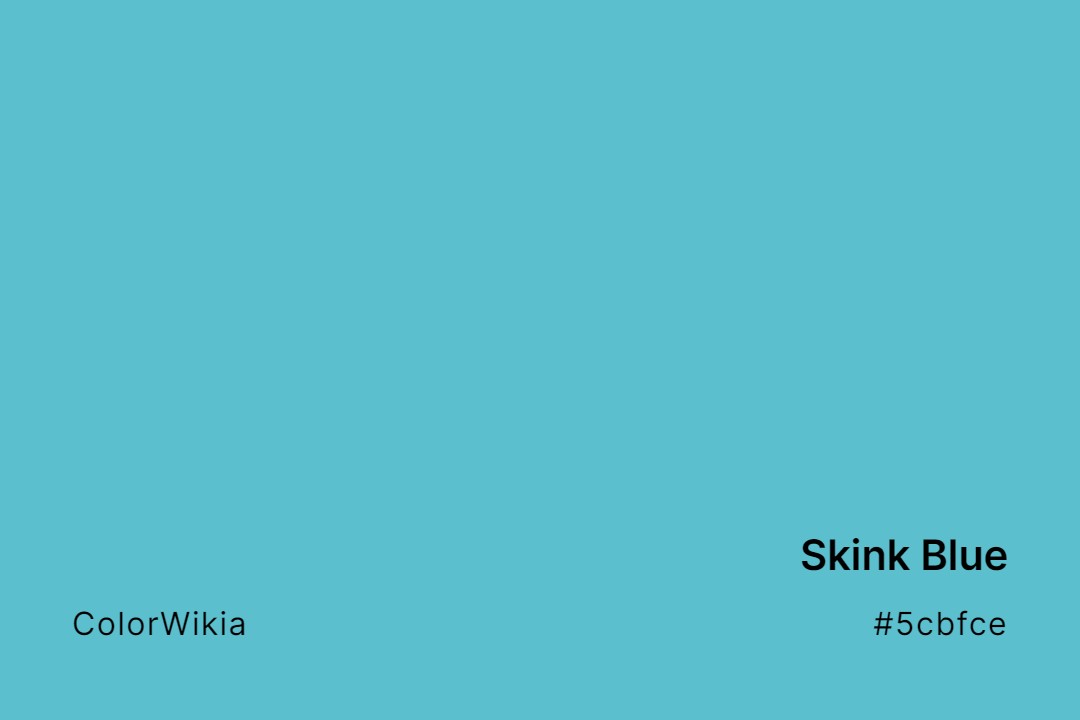 Skink Blue Color – #5cbfce: Codes and Complete Breakdown