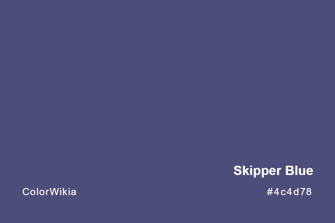 Skipper Blue Color – #4c4d78: Codes and Complete Breakdown