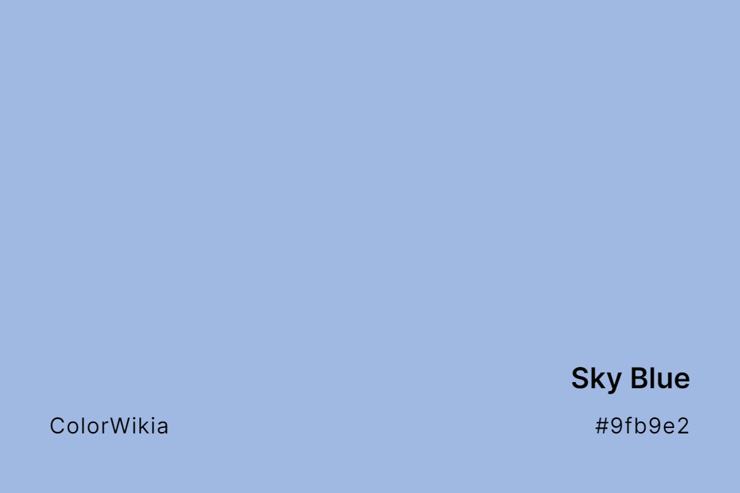 sky blue color 9fb9e2