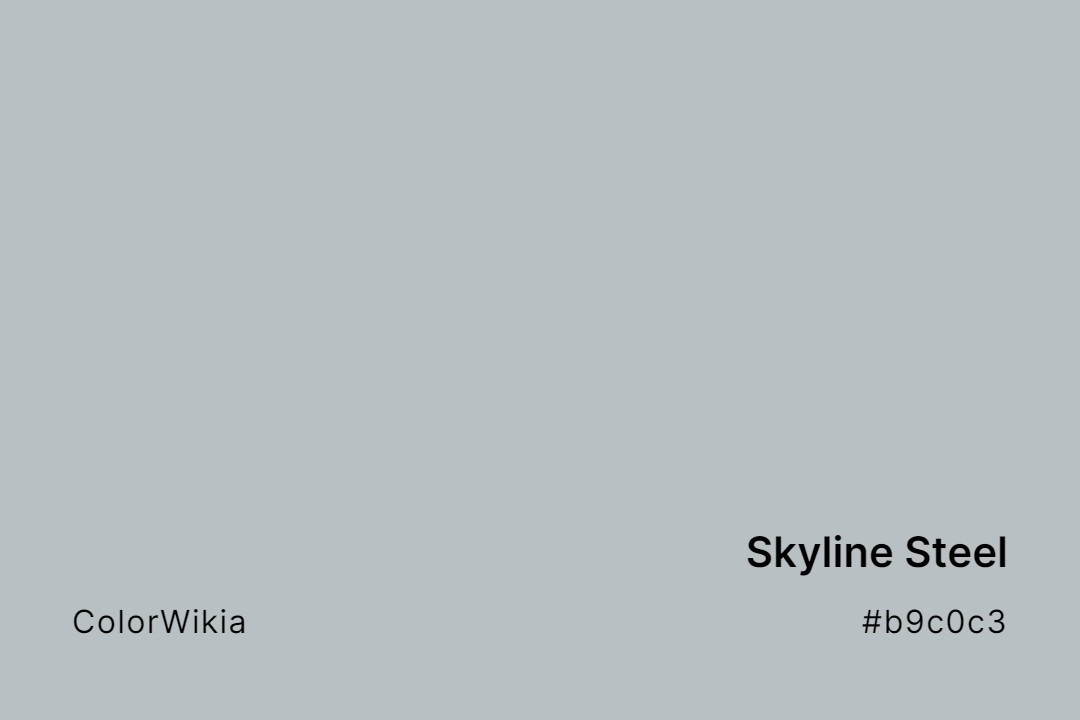 Skyline Steel Color – #b9c0c3: Codes and Complete Breakdown