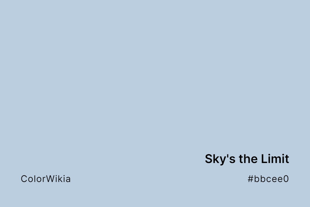 Sky’s the Limit Color – #bbcee0: Codes and Complete Breakdown