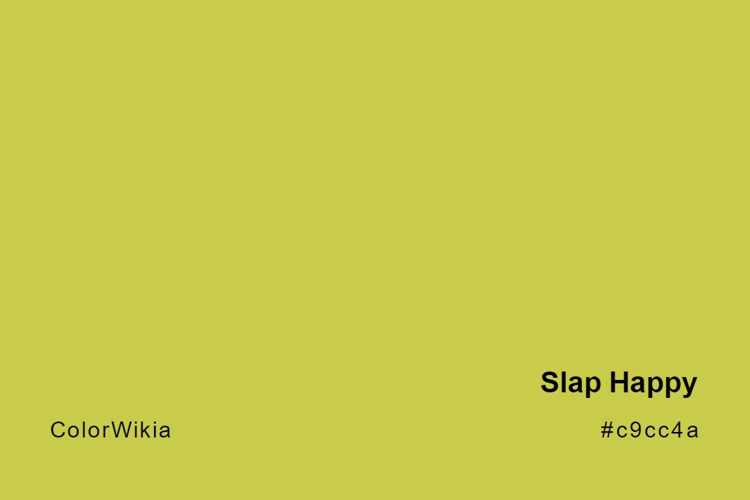 slap happy color c9cc4a