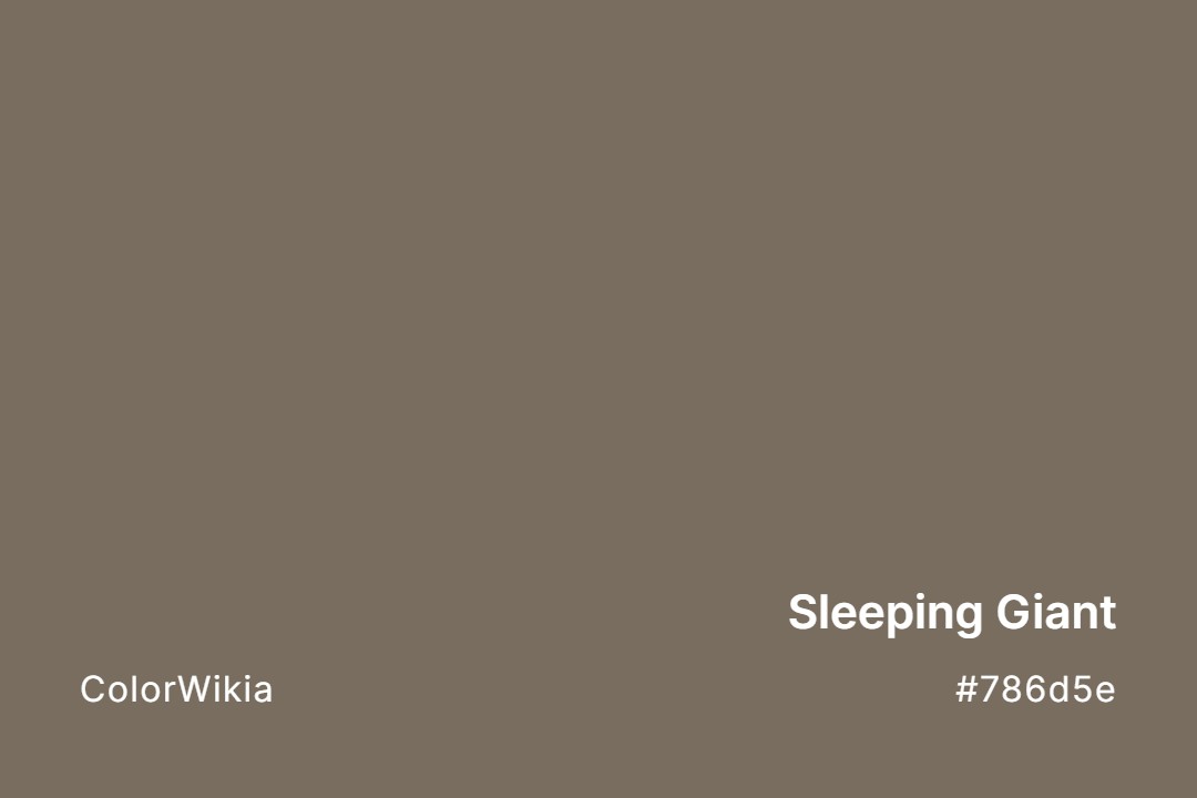 sleeping giant color 786d5e