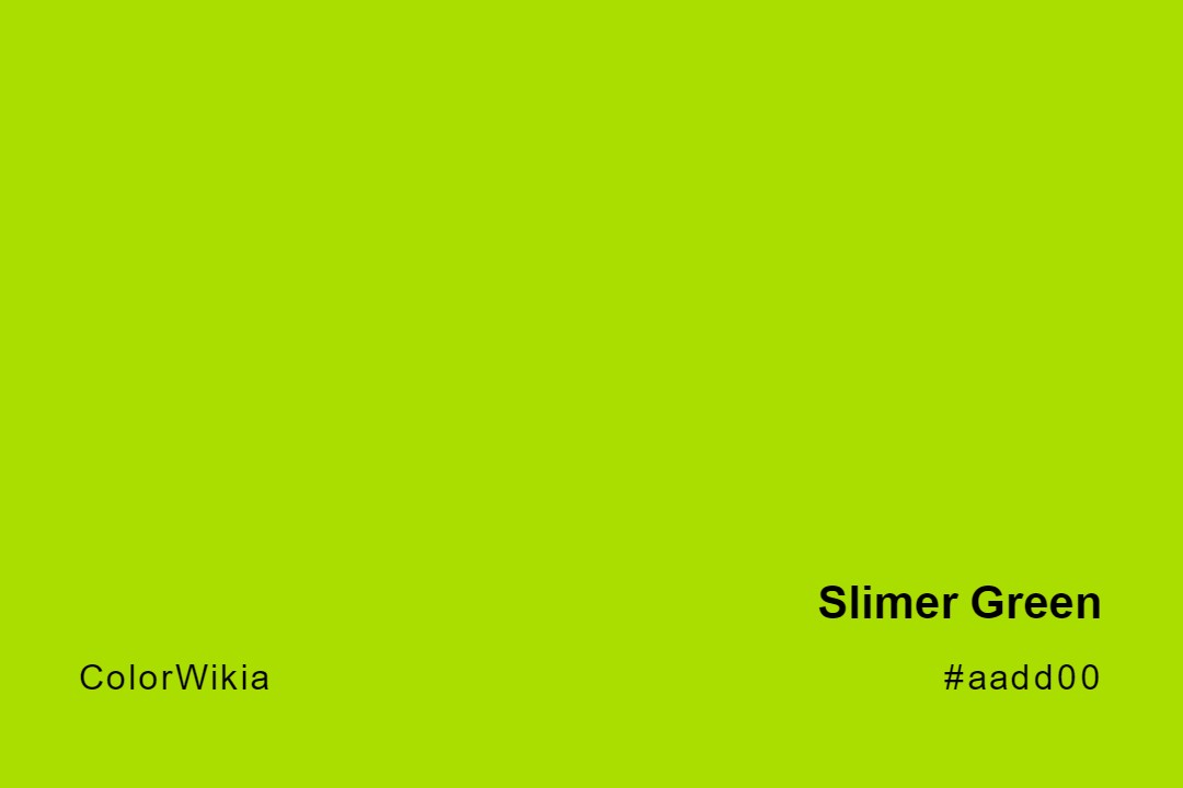 Slimer Green Color – #aadd00: Codes and Complete Breakdown