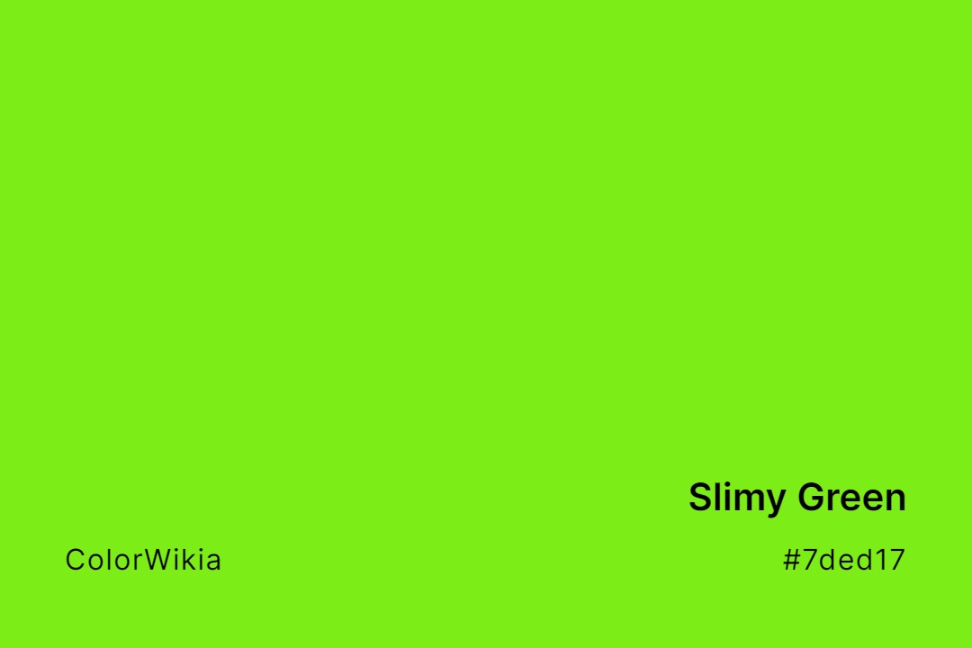 Slimy Green Color – #7ded17: Codes and Complete Breakdown