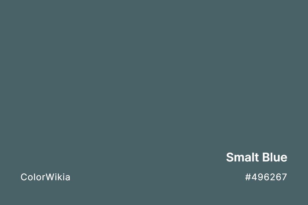 Smalt Blue Color – #496267: Codes and Complete Breakdown
