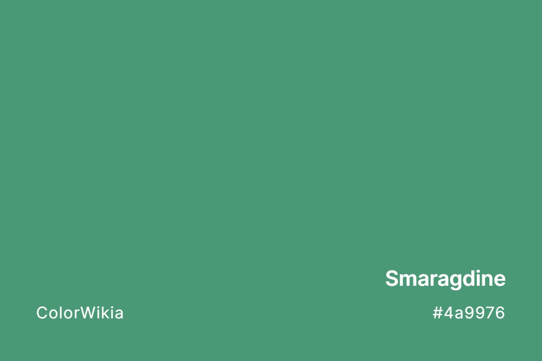Smaragdine Color – #4a9976: Codes and Complete Breakdown