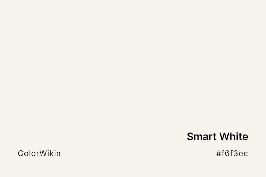 Smart White Color – #f6f3ec: Codes and Complete Breakdown