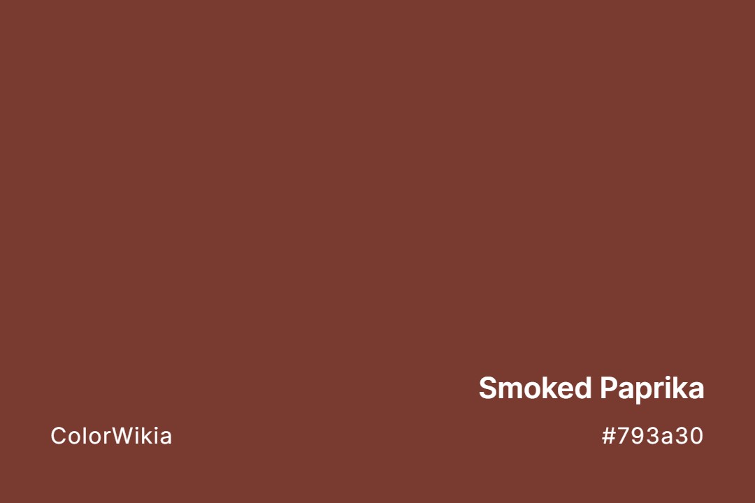 smoked paprika color 793a30