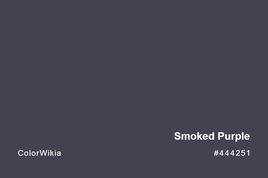 Smoked Purple Color – #444251: Codes and Complete Breakdown
