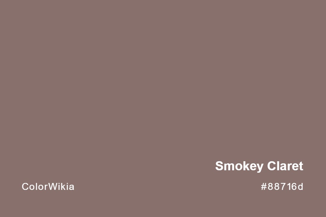 Smokey Claret Color – #88716d: Codes and Complete Breakdown