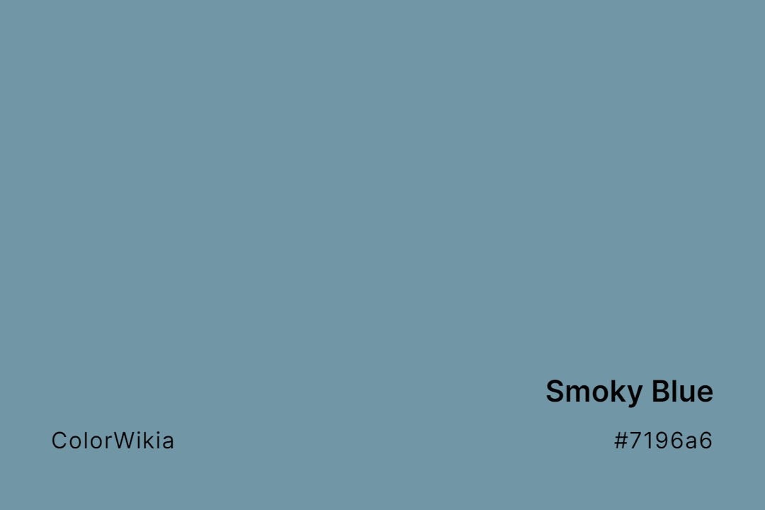 Smoky Blue Color – #7196a6: Codes and Complete Breakdown