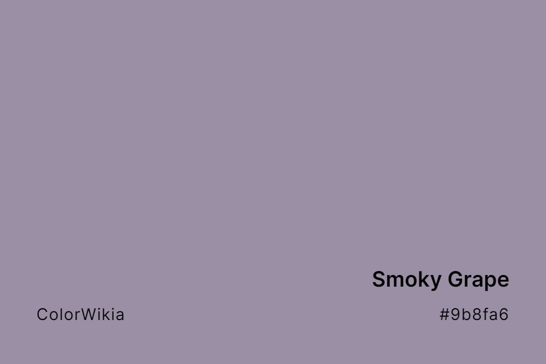Smoky Grape Color – #9b8fa6: Codes and Complete Breakdown