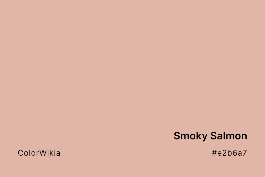 smoky salmon color e2b6a7