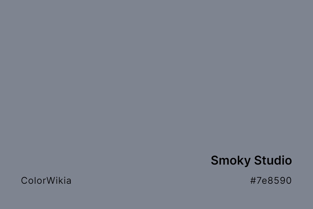 smoky studio color 7e8590