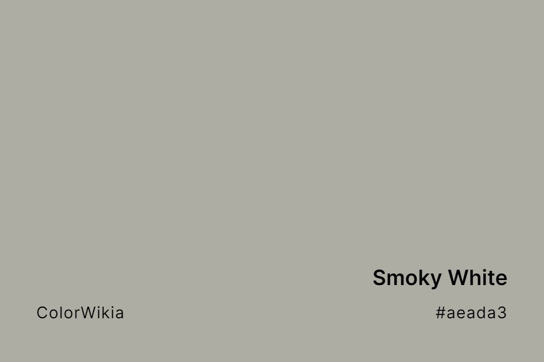 smoky white color aeada3