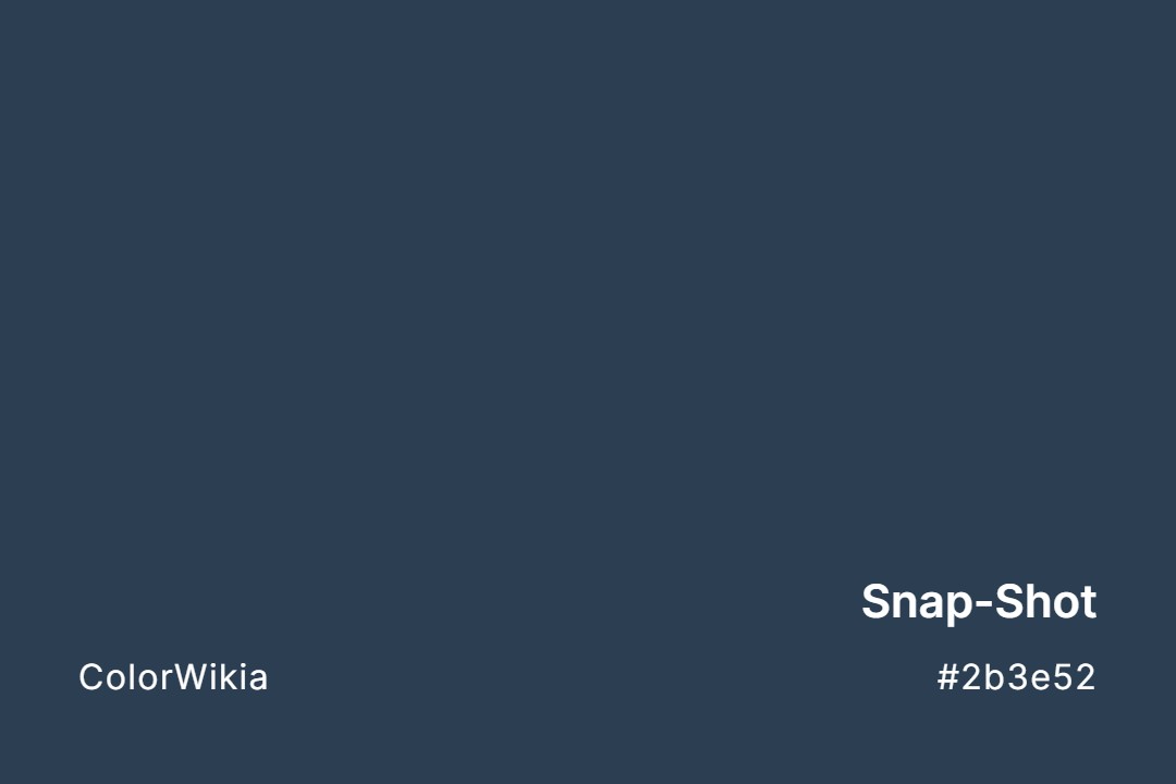 Snap-Shot Color – #2b3e52: Codes and Complete Breakdown