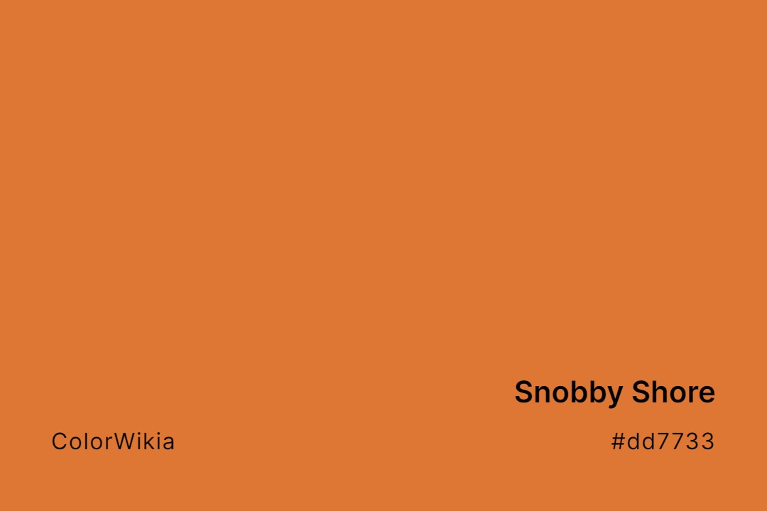 snobby shore color dd7733