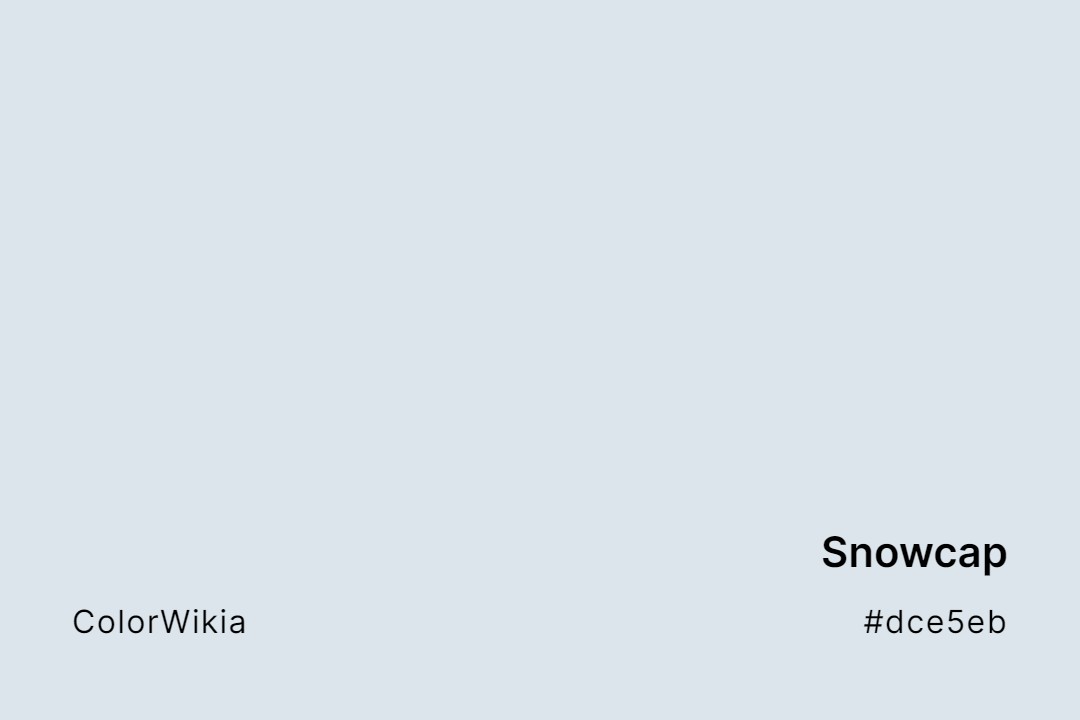 Snowcap Color – #dce5eb: Codes and Complete Breakdown