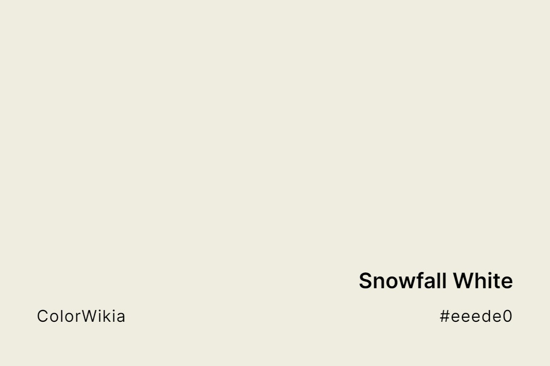 Snowfall White Color – #eeede0: Codes and Complete Breakdown