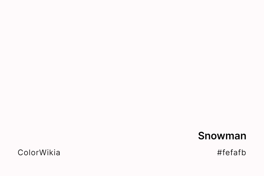 Snowman Color – #fefafb: Codes and Complete Breakdown